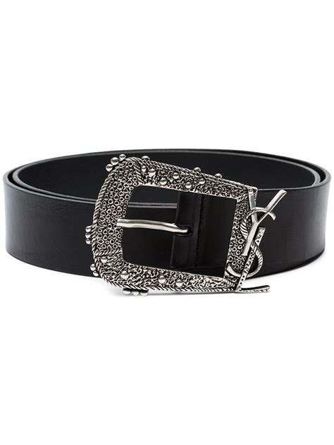 ysl cheyenne monogram belt